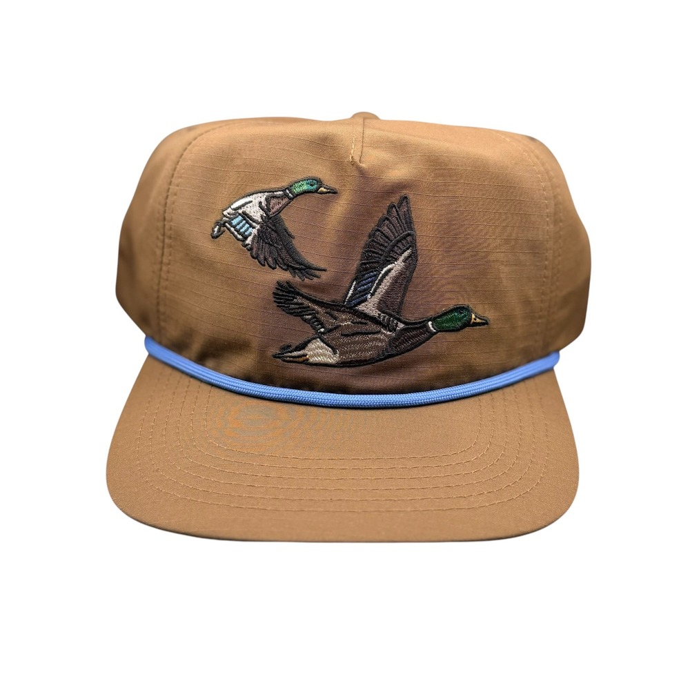 Southern Marsh Mens Ensenada Rope Hat Ducks Wildlife Brown Ripstop Snapback OSFA